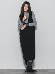 【楽・美・軽】ー3kg見えIラインワンピース≪手洗い可能≫