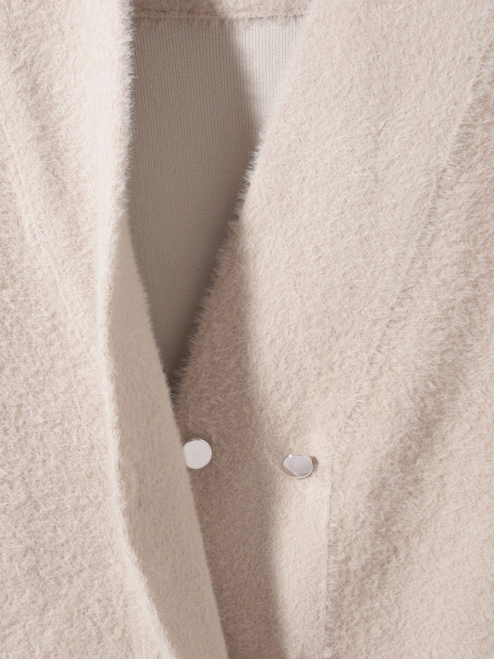 フェレットタッチWニットジャケット≪手洗い可能≫