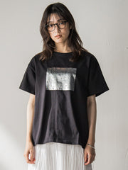 【WEB限定】スクエア箔オーバーサイズTシャツ≪手洗い可能≫
