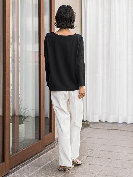 【WEB限定】シェルタリングワイドパンツ≪洗濯機で洗える≫