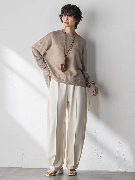 【えらべるSETUP】叶えるイージーカーブパンツ≪手洗い可能≫