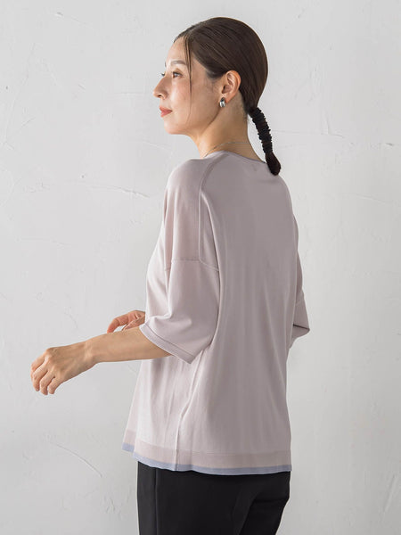 【大きいサイズ/新色追加】ゆるTシャツニット