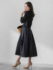 リボンジャガードカーディガン