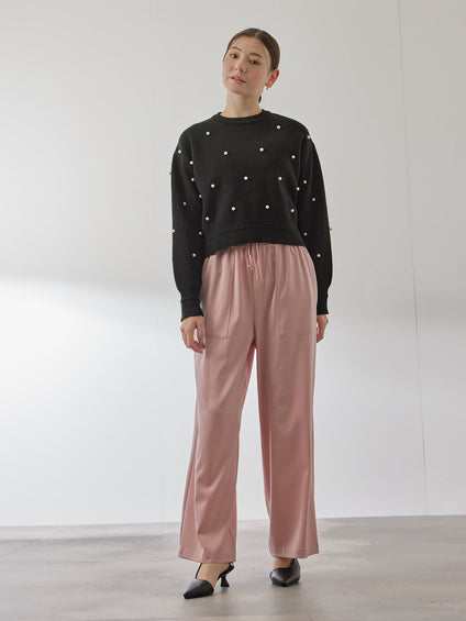 パールドットニットプルオーバー≪手洗い可能≫