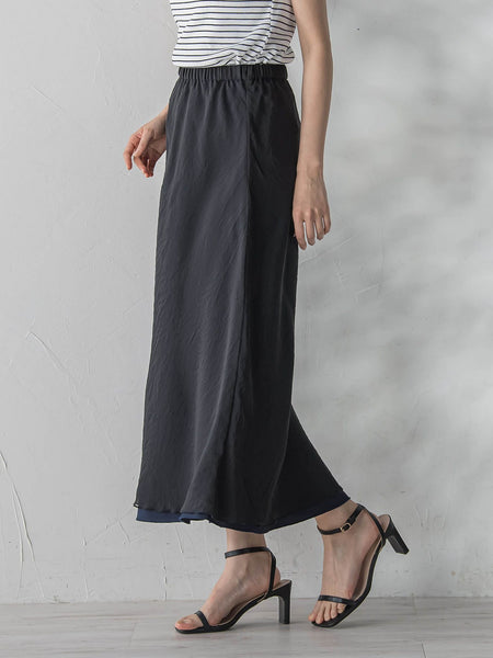 オーガンジーレイヤードスカート