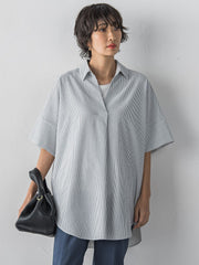 【WEB限定/追加生産】”着るだけでサマになる”頼れるスキッパーチュニック