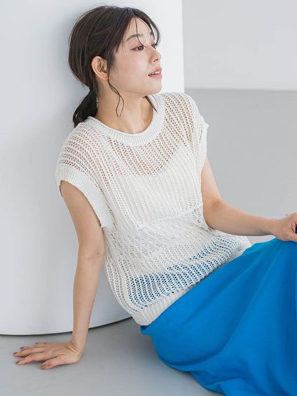 メッシュニットベスト≪手洗い可能≫