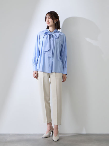 クリアローンワイドボウタイブラウス