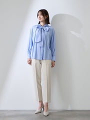 クリアローンワイドボウタイブラウス