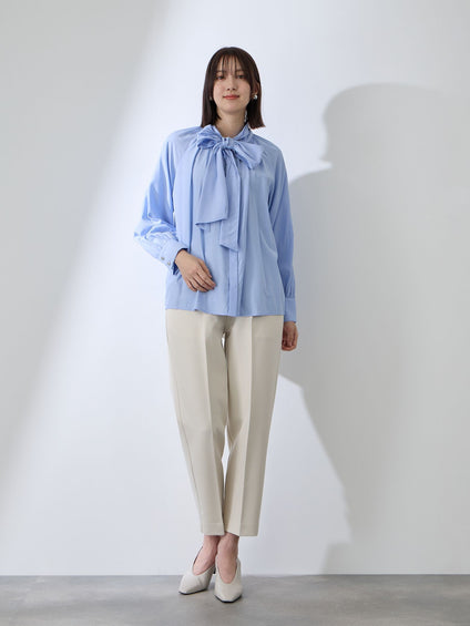 クリアローンワイドボウタイブラウス