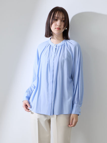 クリアローンワイドボウタイブラウス