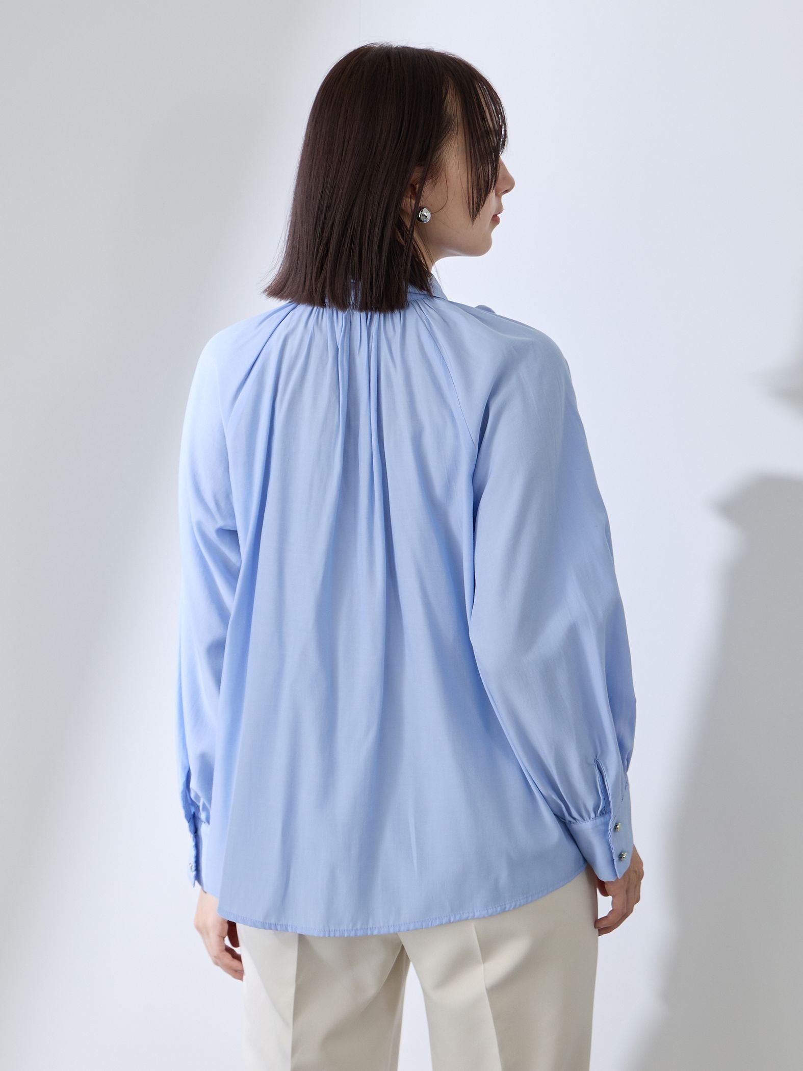 クリアローンワイドボウタイブラウス