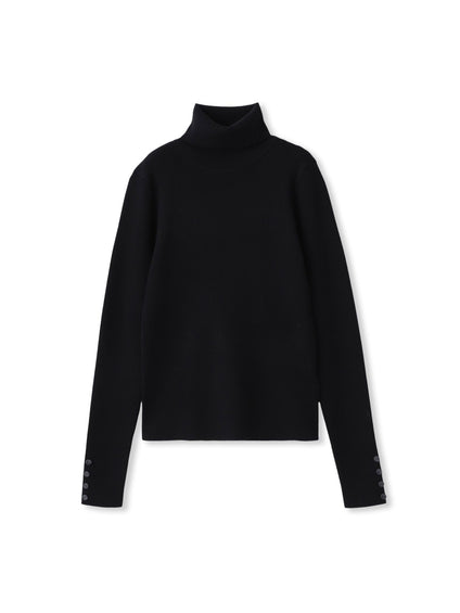 リブタートルニットプルオーバー≪手洗い可能≫