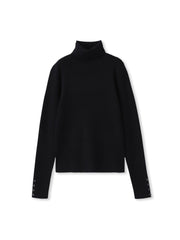 リブタートルニットプルオーバー≪手洗い可能≫