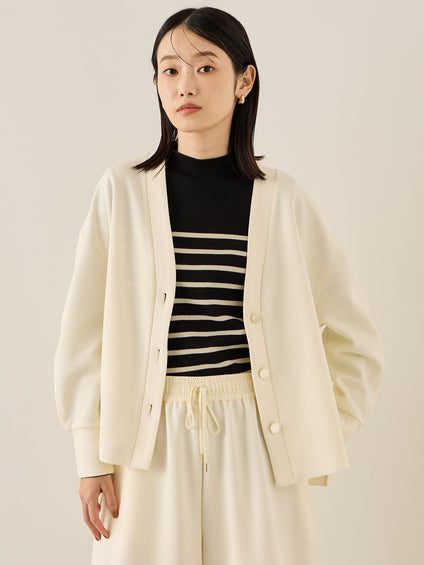 カットジョーゼットTEXカーディガン≪手洗い可能≫