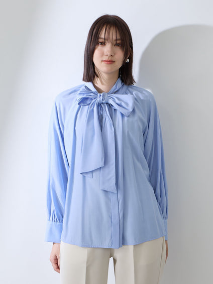 クリアローンワイドボウタイブラウス