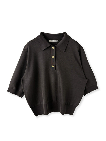 【WEB限定カラーあり】LUCINDAポロニット