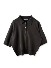 【WEB限定カラーあり】LUCINDAポロニット