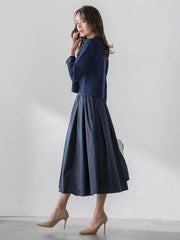 タフタフレアスカート