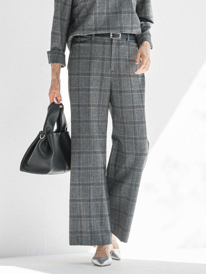 両面起毛ワイドパンツ≪WEB限定13号/洗える/セットアップ対応≫