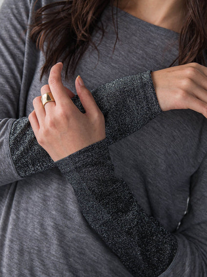 2WAYラメカフスインナー≪洗濯機で洗える≫