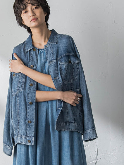 ゆれるデニムジャケット