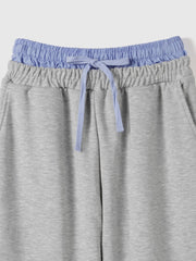 配色ドッキングスウェットパンツ≪セットアップ対応/手洗い可能≫