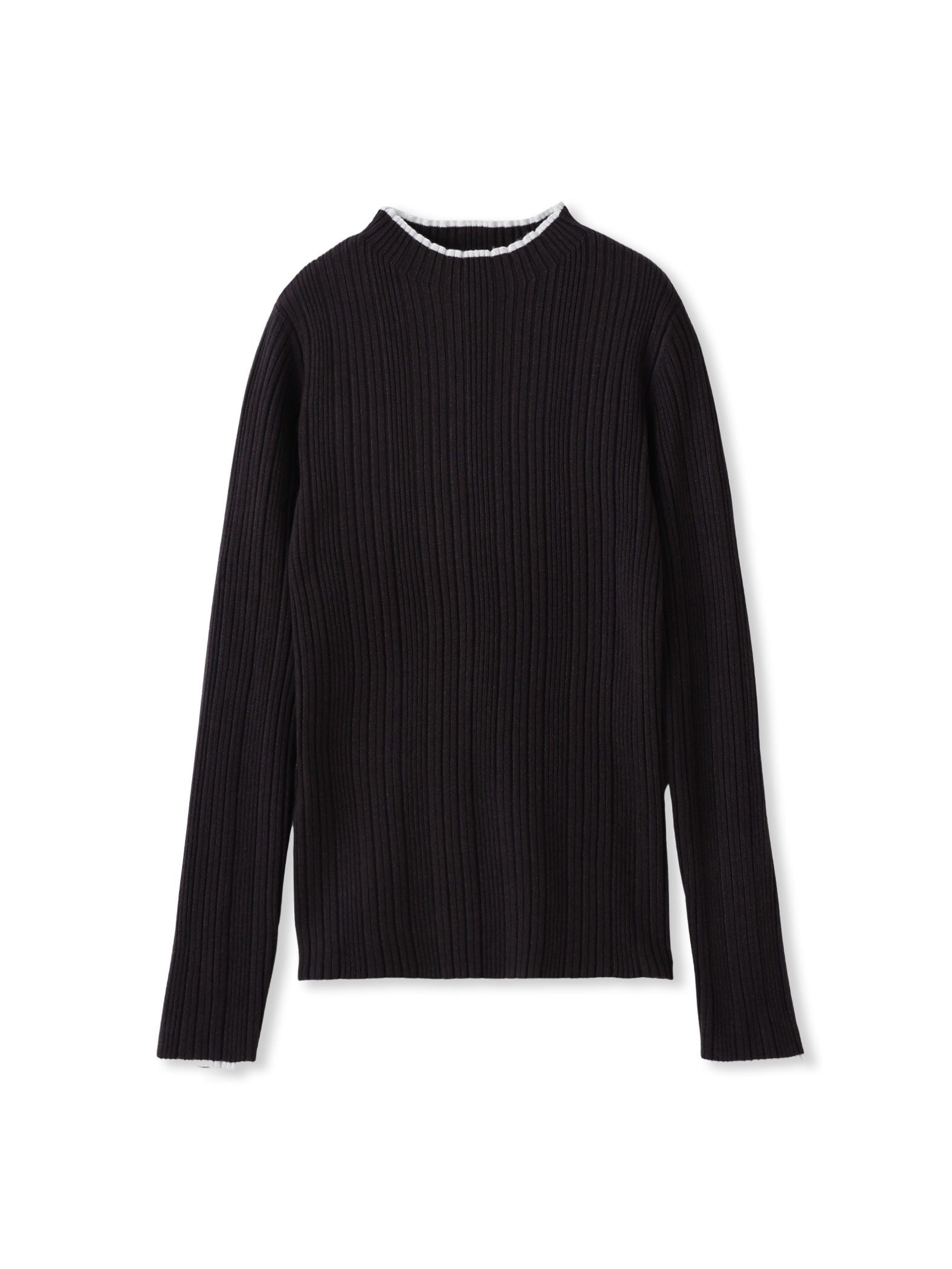 【新色追加】袖ボタンランダムリブニット≪手洗い可能≫