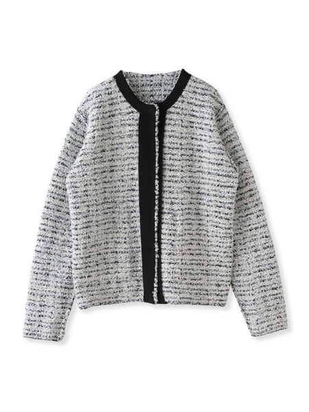 ツイードカーディガン