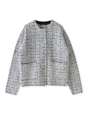 ツイードカーディガン