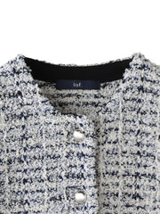 ツイードカーディガン