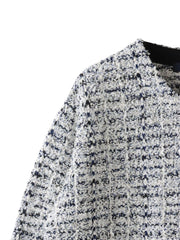 ツイードカーディガン