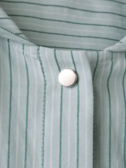 ドビーストライプフードシャツ