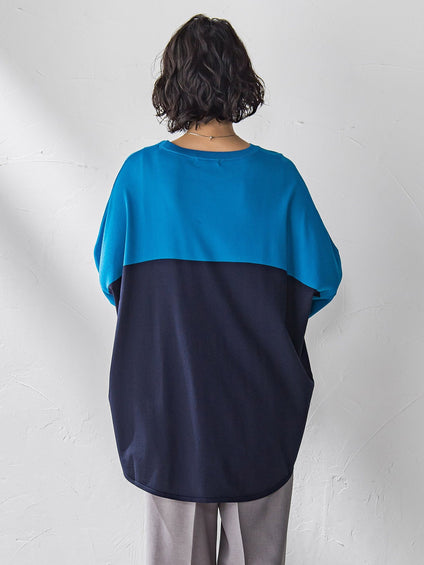 【WEB限定】バイカラーニット≪手洗い可能≫