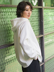 ストレッチダンボールジップパーカー