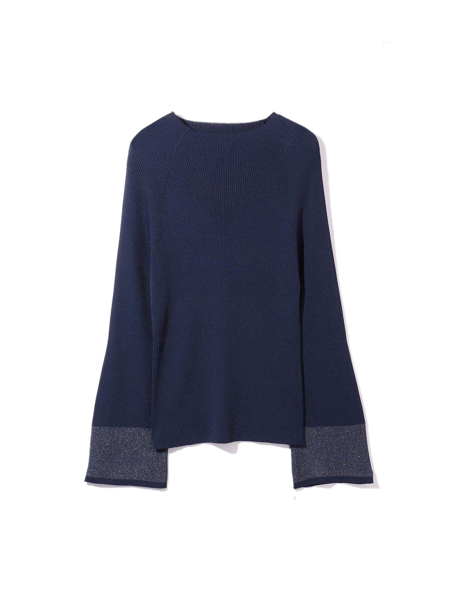 シアースリーブリブニットプルオーバー≪手洗い可能≫