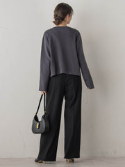 【新色追加】両面起毛ストレッチパンツ≪洗濯機で洗える≫