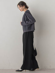 【新色追加】両面起毛ストレッチパンツ≪洗濯機で洗える≫