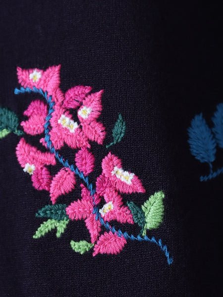 イタリアンセネリー刺繍カーディガン
