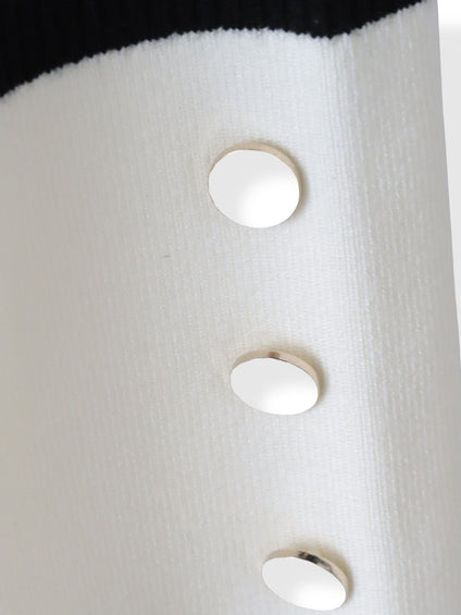 シャーリングスリーブニット