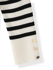 シャーリングスリーブニット