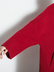 ラムウールダブルカラーコート