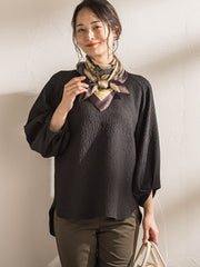 【WEB限定】エアリージャガードブラウス≪洗濯機で洗える≫