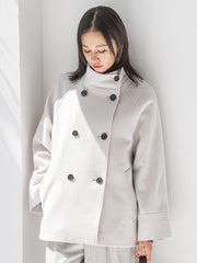 プレミアムウールカシミヤショートコート