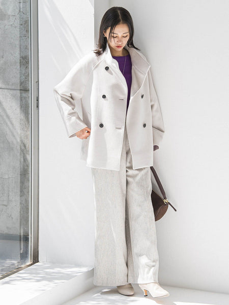 プレミアムウールカシミヤショートコート