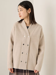 フェレットタッチWニットジャケット≪手洗い可能≫