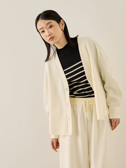 カットジョーゼットTEXカーディガン≪手洗い可能≫