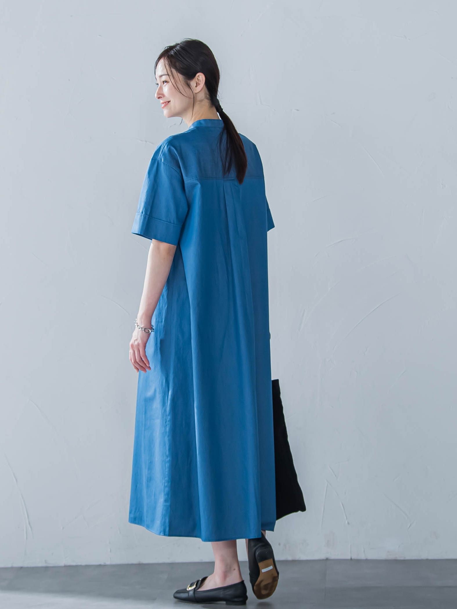 【WEB限定】極上ライトデニムワンピース≪洗濯機で洗える≫