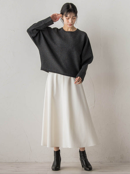 両面起毛ストレッチスカート≪洗濯機で洗える≫