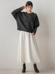 両面起毛ストレッチスカート≪洗濯機で洗える≫